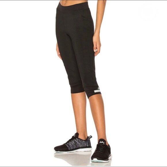Adidas x Stella McCartney Black Crop Capri Running Leggings - Picture 7 of 7